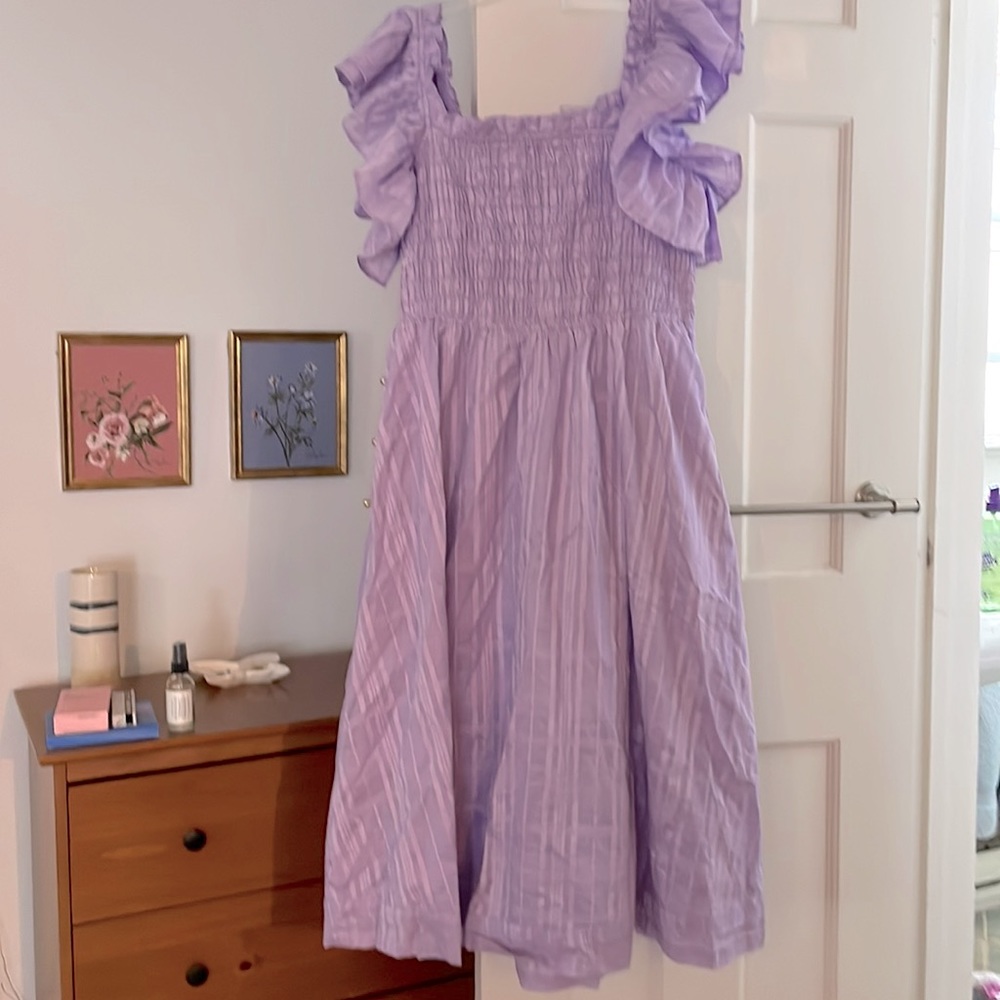 Banana Republic lavender midi sundress.